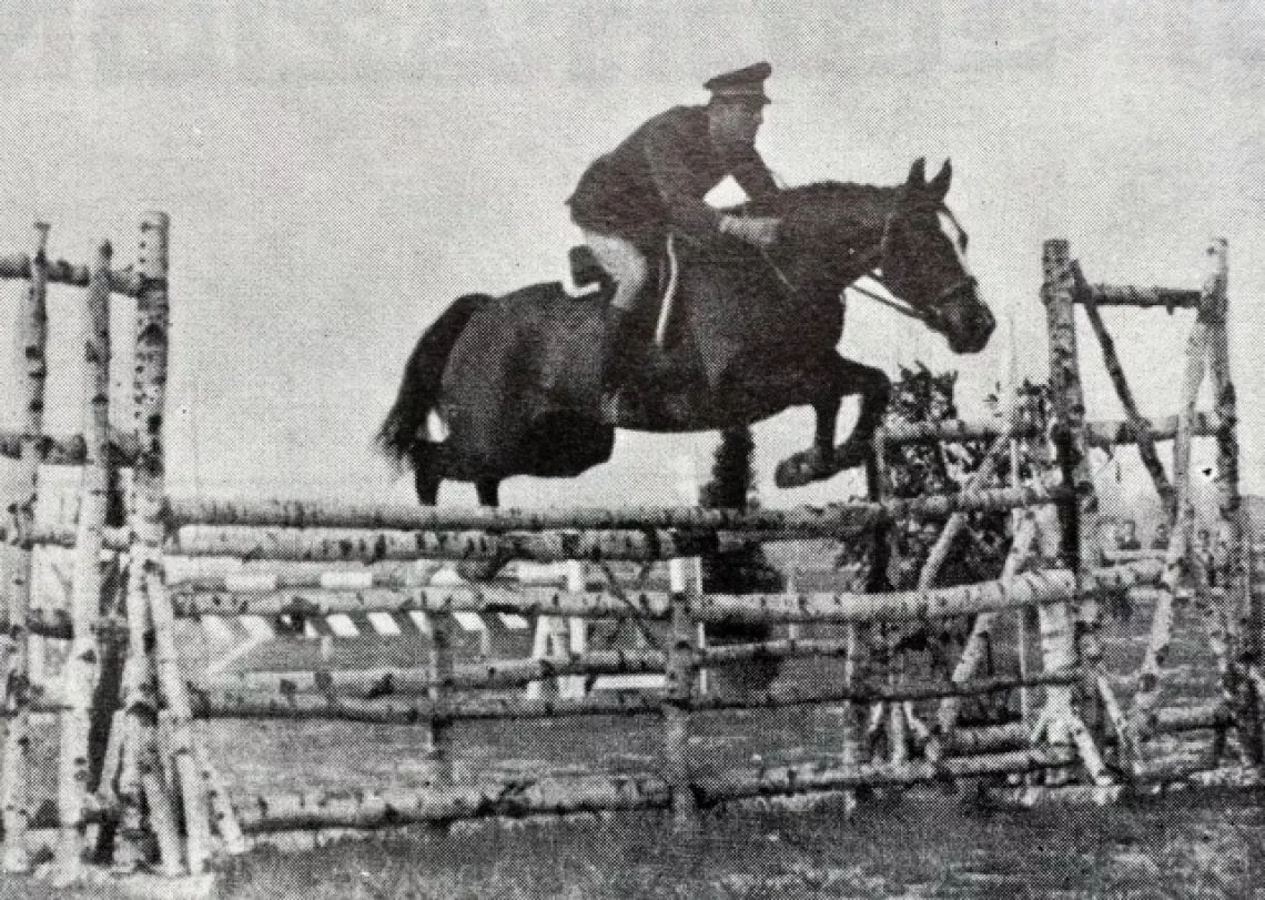 1968, Diambo de Nora ridden by the Olympic rider Alessandro Argenton